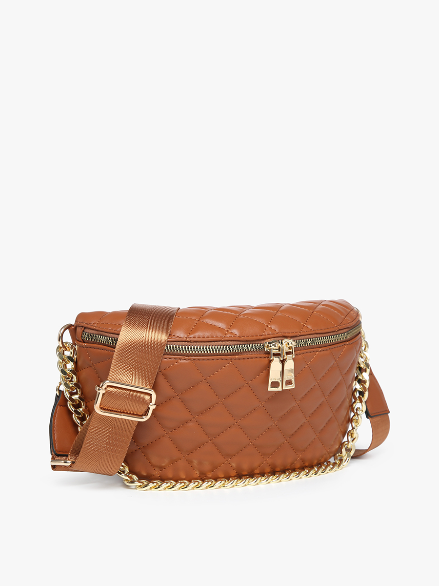 Sylvie Quilted Belt Bag: Black { product_type }}