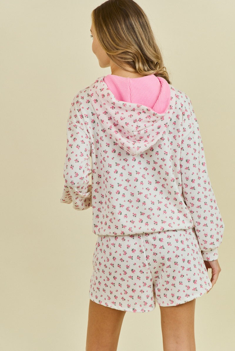 Everbloom Floral Print Hoodie { product_type }}