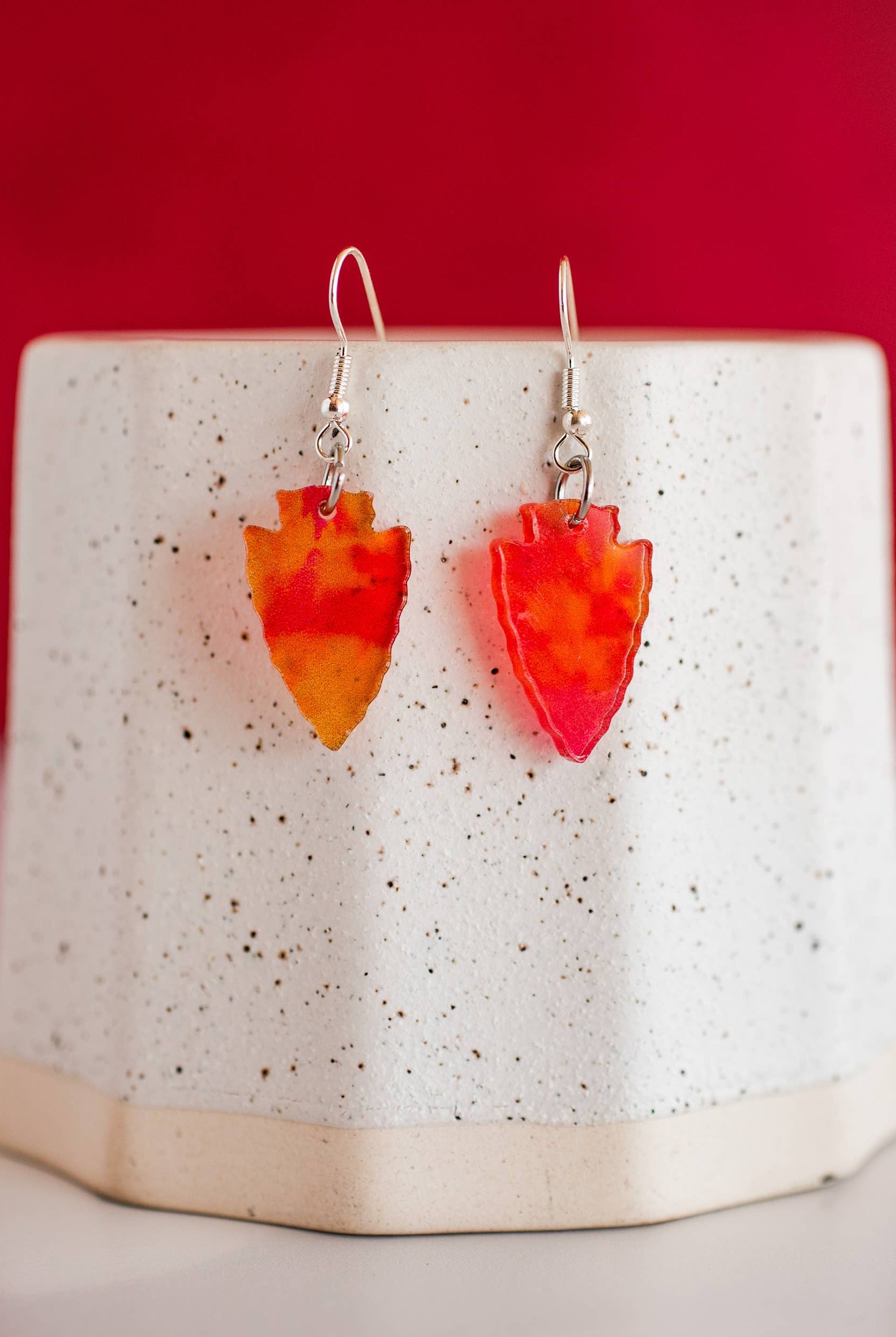 KC Petite Tie Dye Arrowhead Dangles { product_type }}
