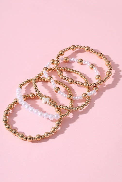 Pearl Stack Bracelets { product_type }}