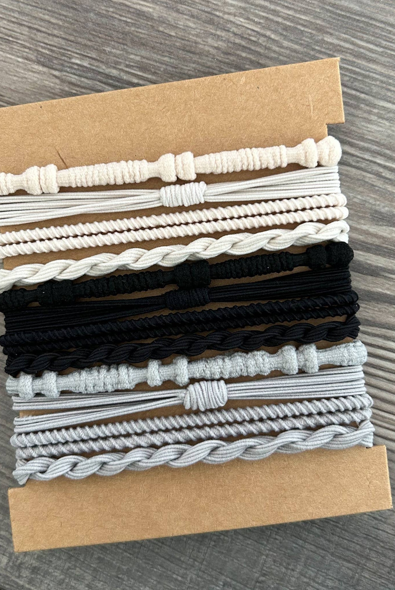 Boho Bracelet Hair Ties: Black { product_type }}