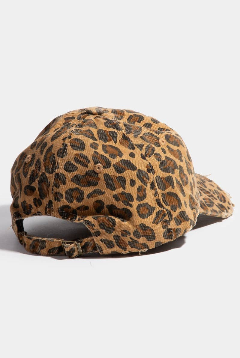 Leopard Print Baseball Cap: DBR { product_type }}