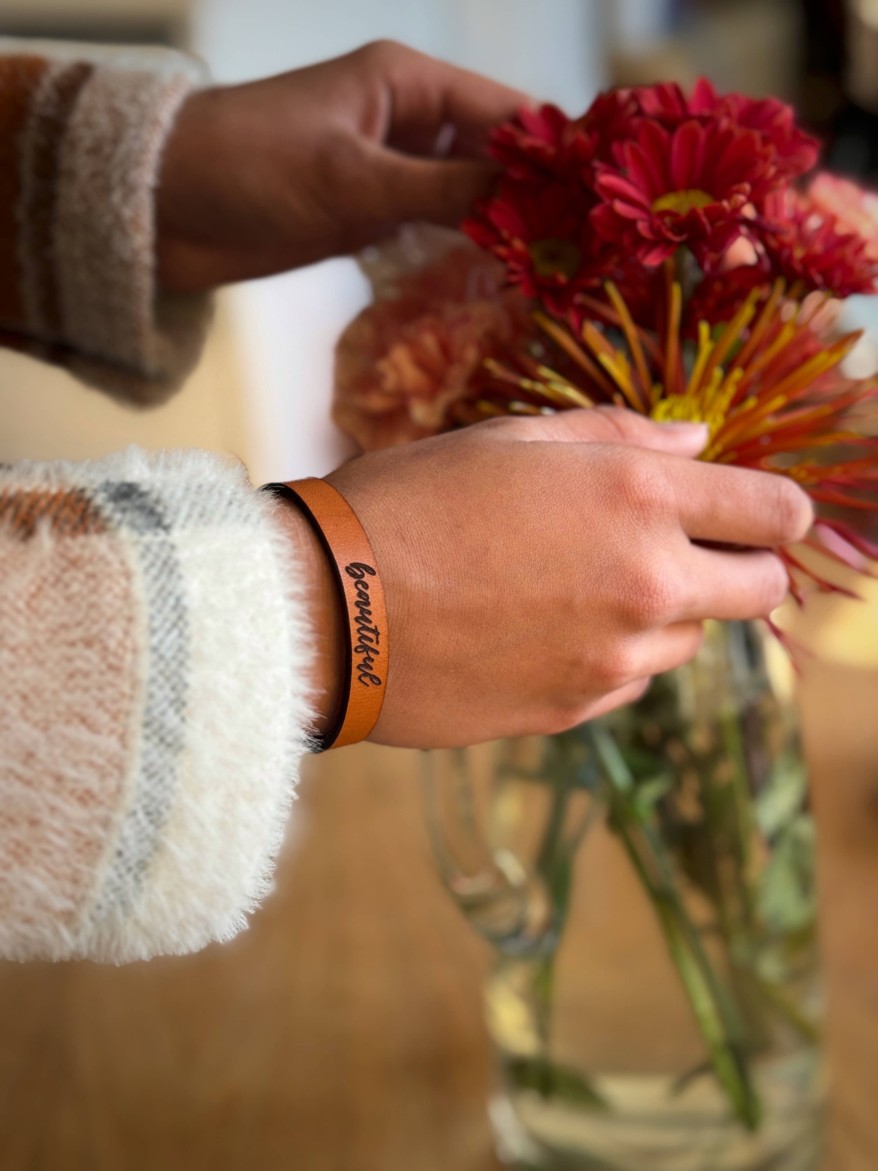 WWJD Thin Leather Bracelet: WWJD { product_type }}