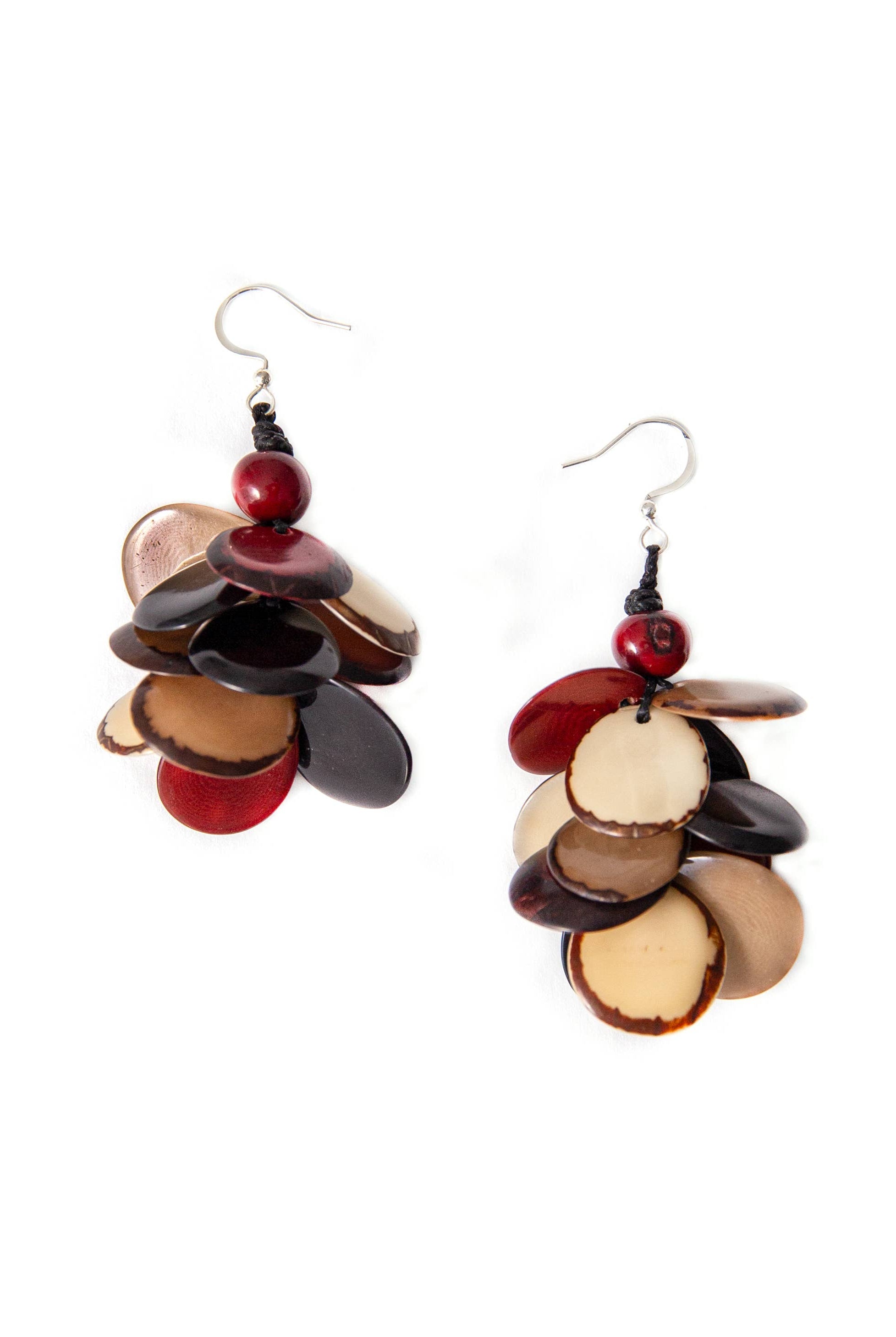 Marie Earrings: Charcoal Gray { product_type }}