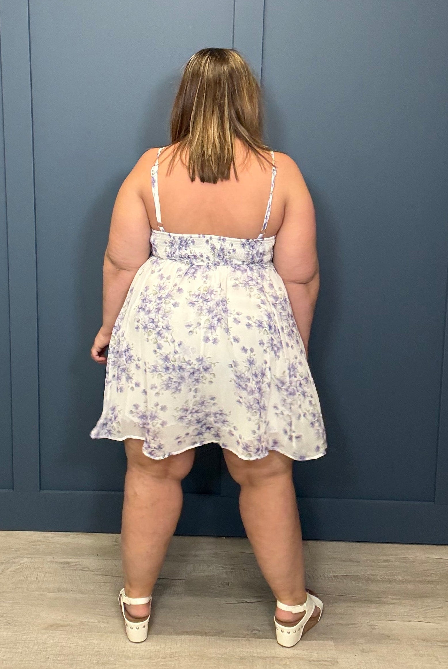 Dainty Floral Mini Dress { product_type }}