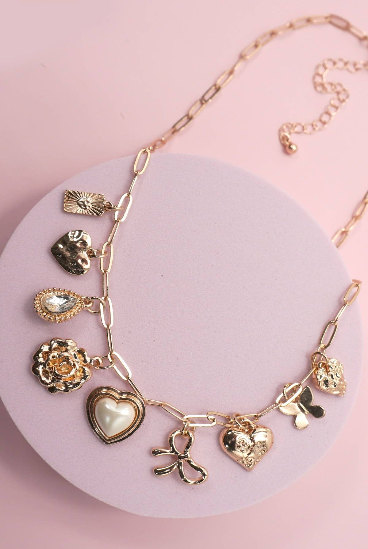 Gold Charm Necklace { product_type }}