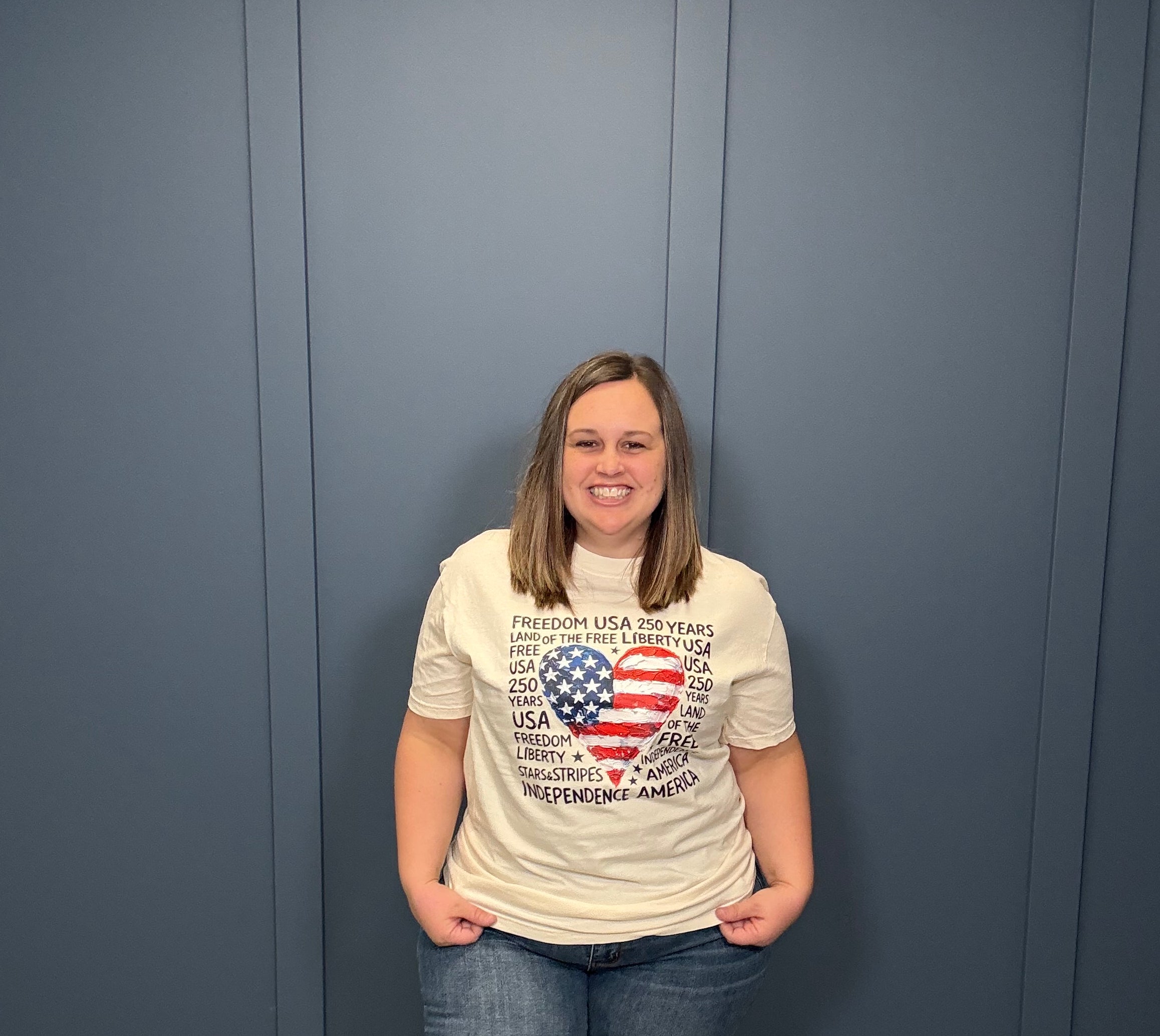 Painted USA Heart { product_type }}