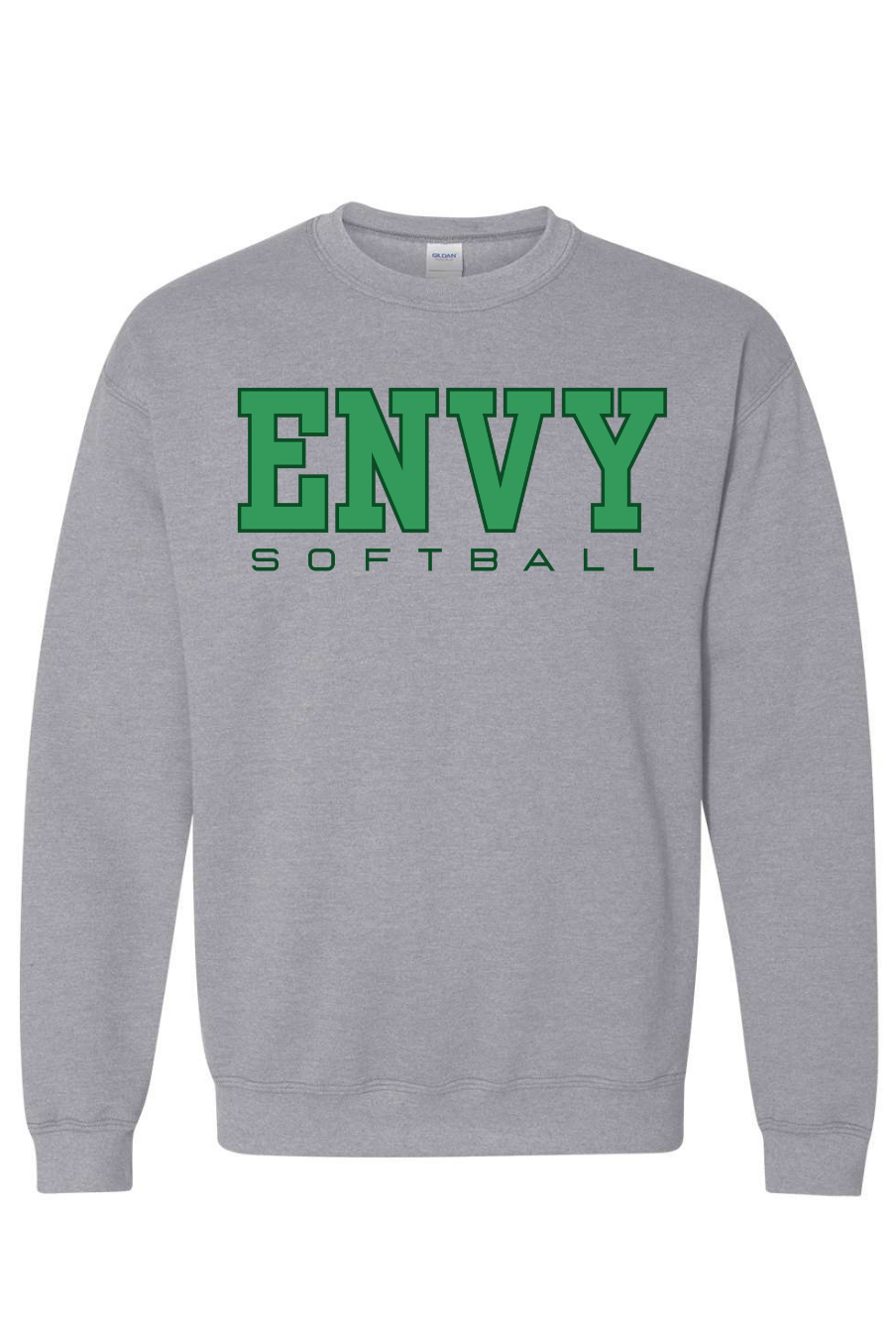 Block Envy Softball Gildan Crewneck-Graphic Tees-TB TEES-Three Birdies Boutique, Women's Fashion Boutique Located in Kearney, MO