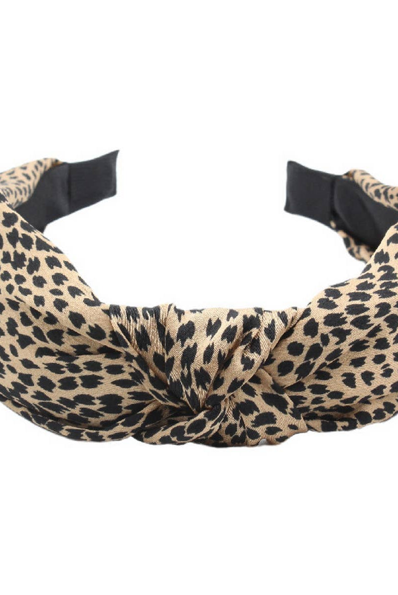 Camel Leopard Headband { product_type }}