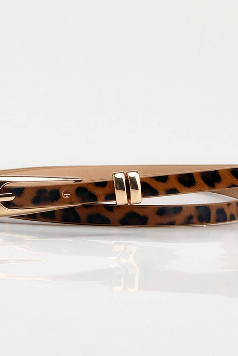 Classic Leopard Thin Belt { product_type }}