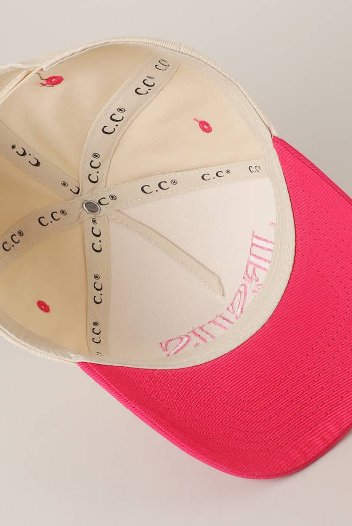 JESUS Typography Embroidered Trucker Hat : BLACK / One Size { product_type }}