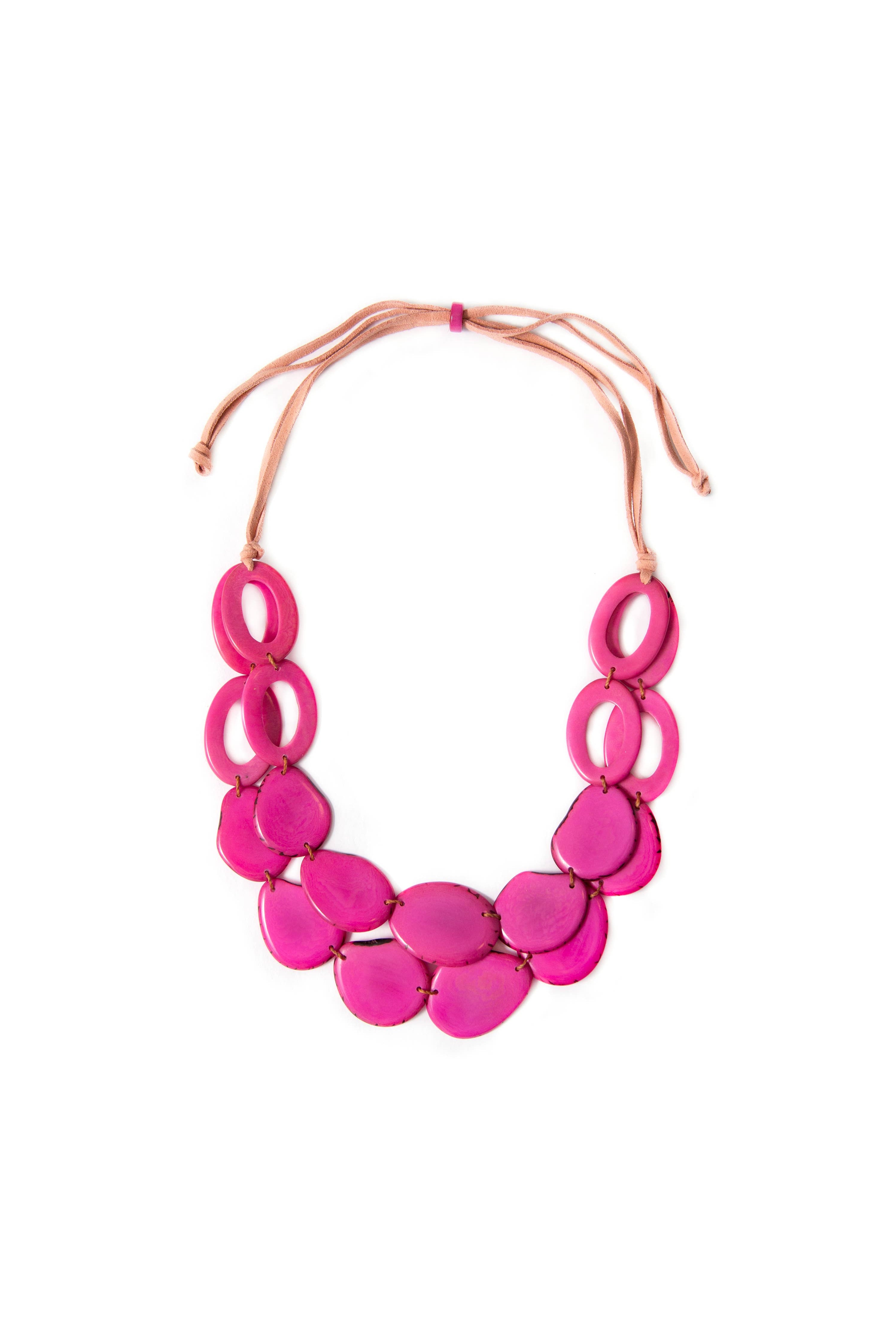 Africa Necklace: Fuchsia { product_type }}