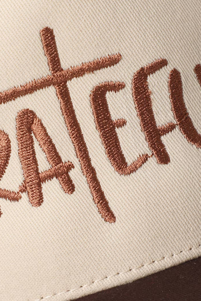 GRATEFUL Embroidery Two-Tone Trucker Hat: COW / One Size { product_type }}