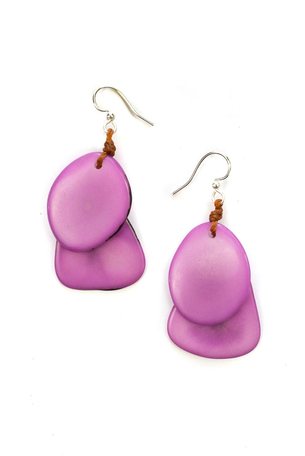 Fiesta Earrings: Celeste-Organic Tagua Jewelry-Three Birdies Boutique, Women's Fashion Boutique Located in Kearney, MO