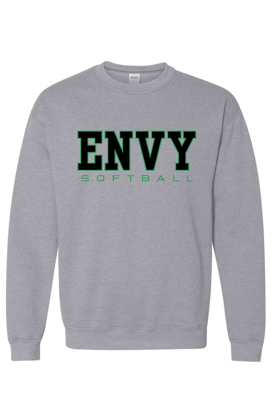 Block Envy Softball Gildan Crewneck-Graphic Tees-TB TEES-Three Birdies Boutique, Women's Fashion Boutique Located in Kearney, MO