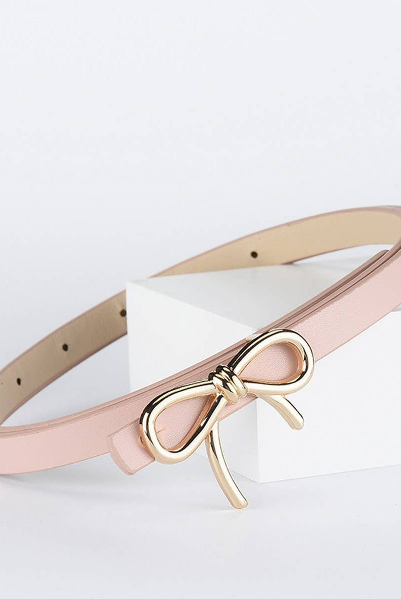 Bow Skinny Belt | Pink { product_type }}