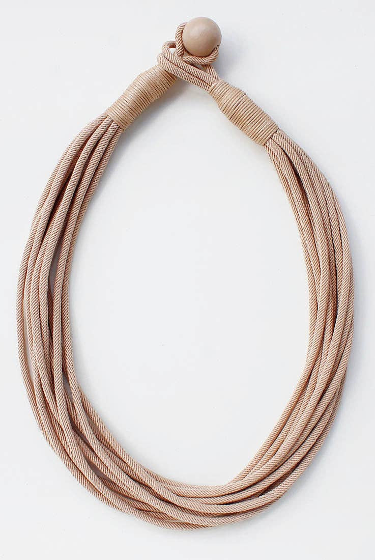 Natural Rope Textured Necklace { product_type }}