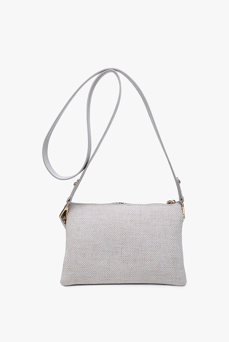 Izzy Tribal Crossbody Bag with Guitar Strap: Pink/Mint { product_type }}
