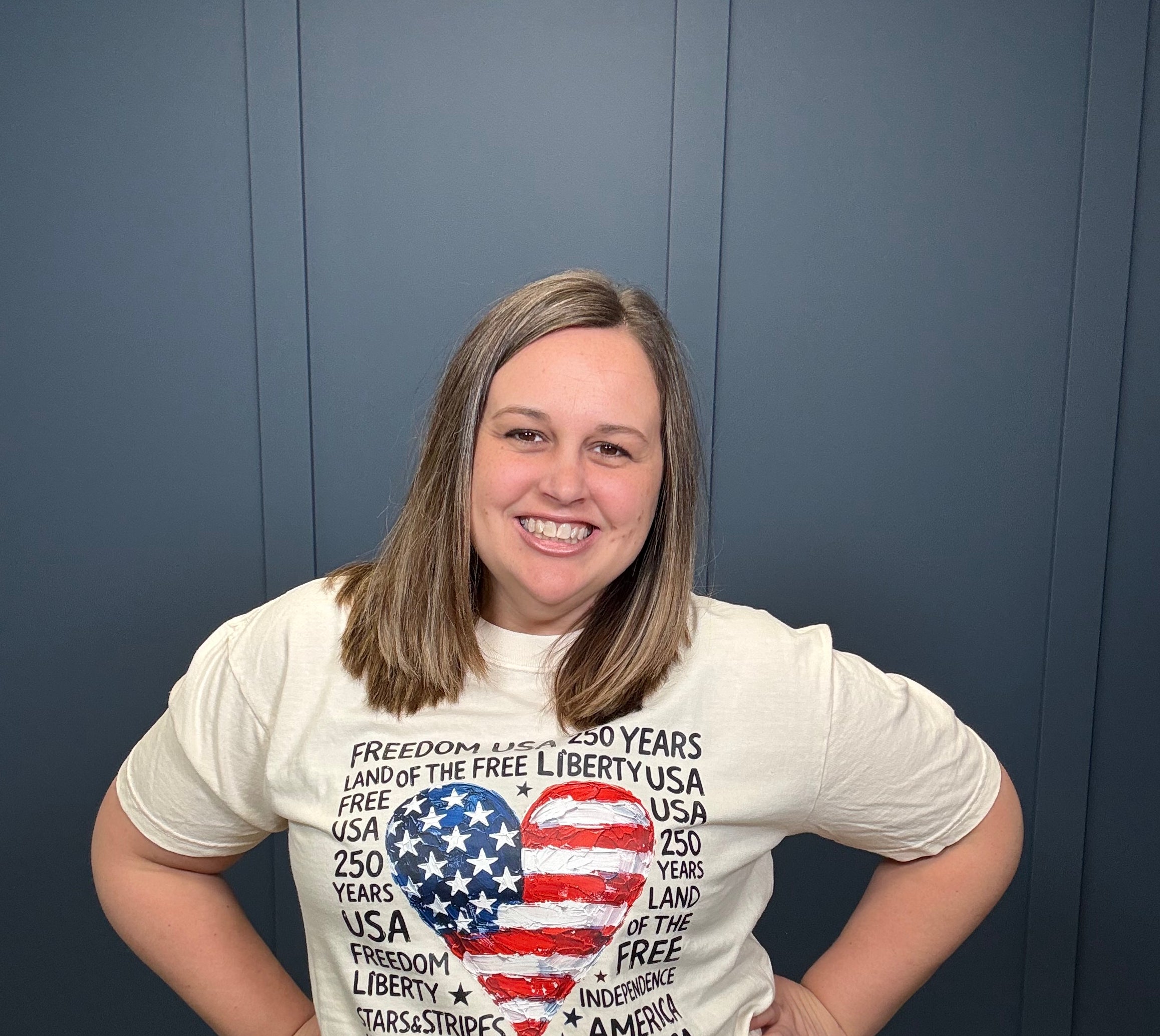 Painted USA Heart { product_type }}