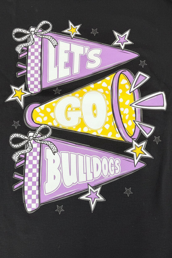 Bulldogs Pennant Flags Graphic Tee-Graphic Tees-TB TEES-Three Birdies Boutique, Women's Fashion Boutique Located in Kearney, MO