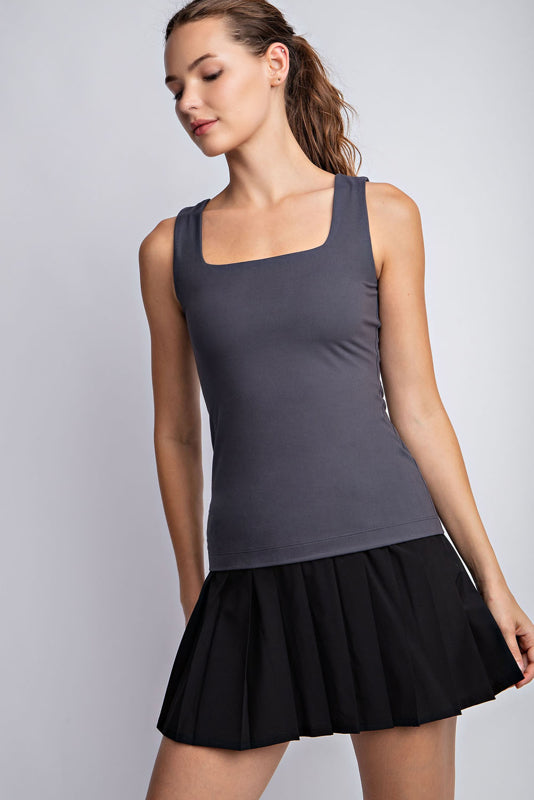 Buttery Soft Square Neck Tank Top { product_type }}