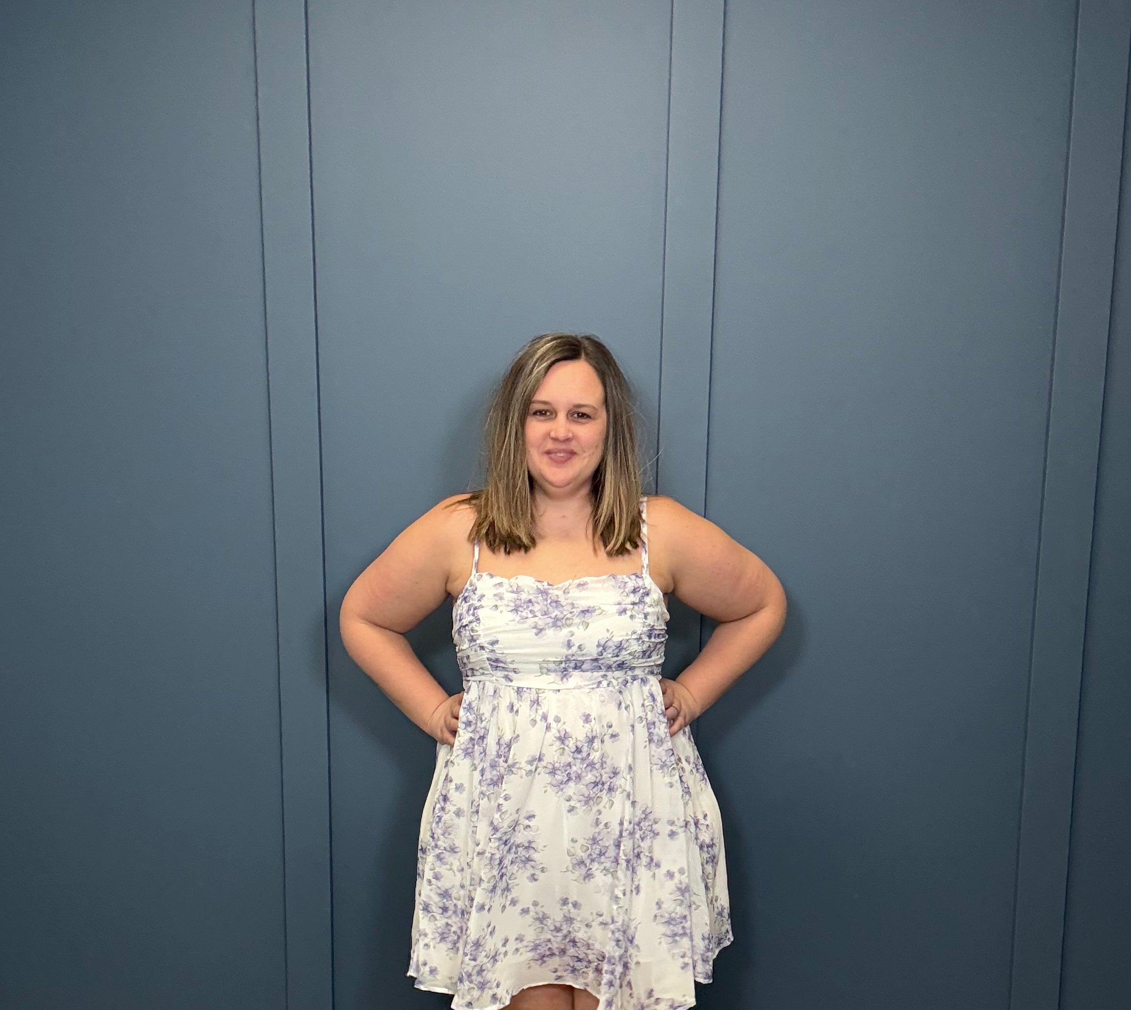 Dainty Floral Mini Dress { product_type }}