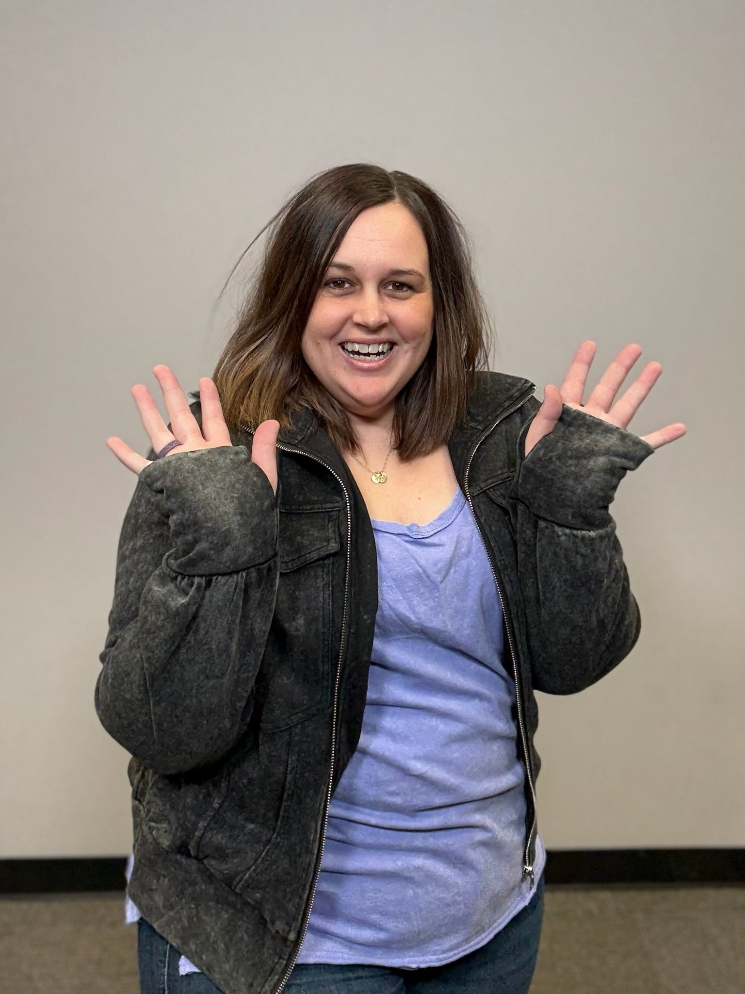 Black Jacket-Shirts & Tops-White Birch-Three Birdies Boutique, Women's Fashion Boutique Located in Kearney, MO