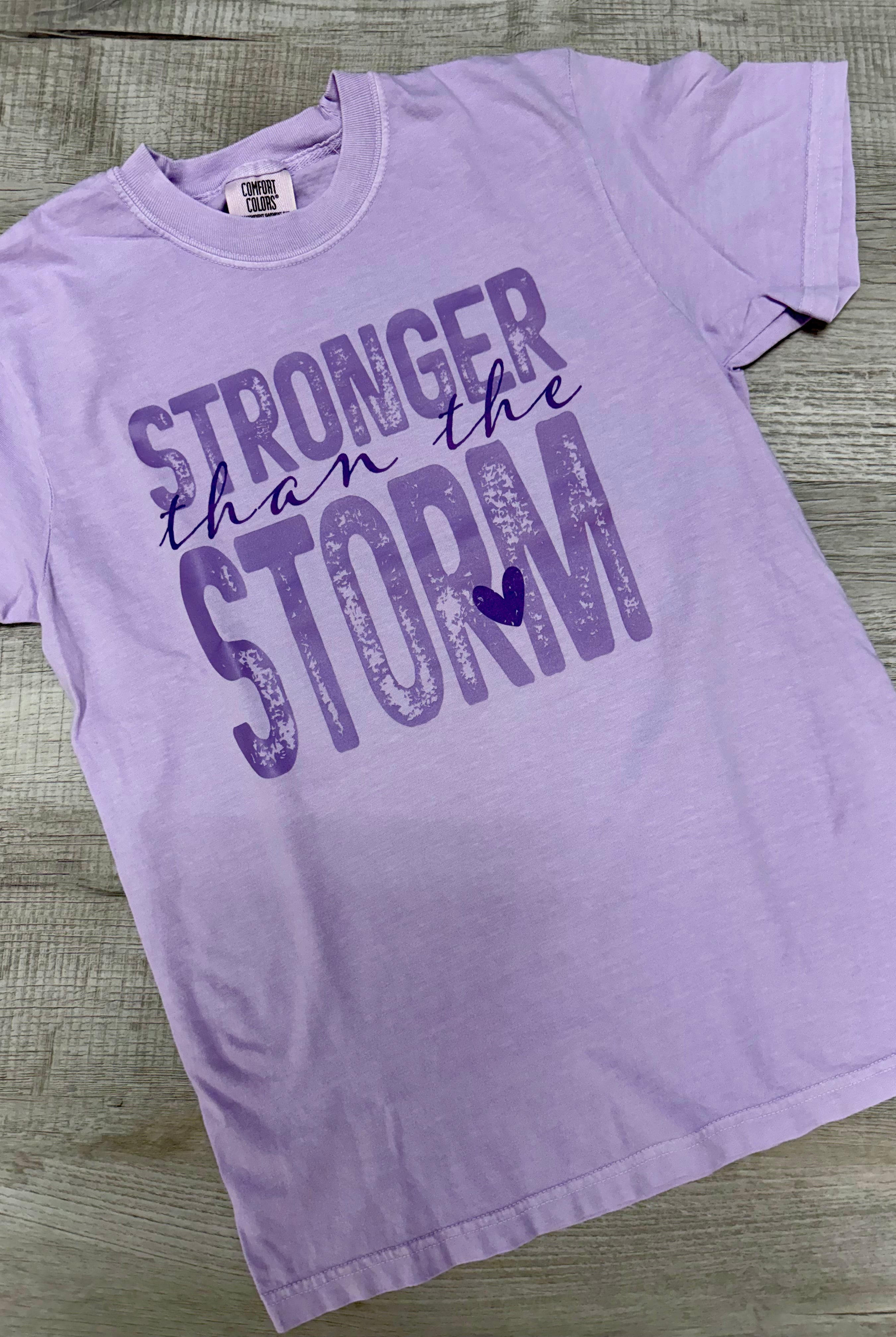 Strong Than the Storm Graphic Tee-Graphic Tees-TB TEES-Three Birdies Boutique, Women's Fashion Boutique Located in Kearney, MO
