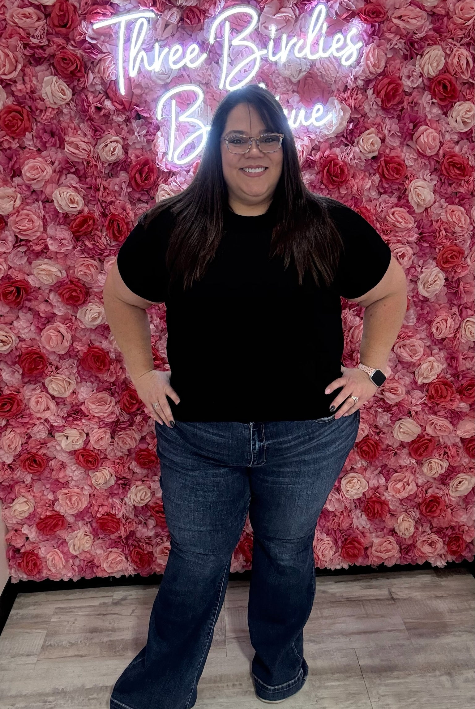 Black Cap Sleeve Top-Shirts & Tops-Sew in Love-Three Birdies Boutique, Women's Fashion Boutique Located in Kearney, MO