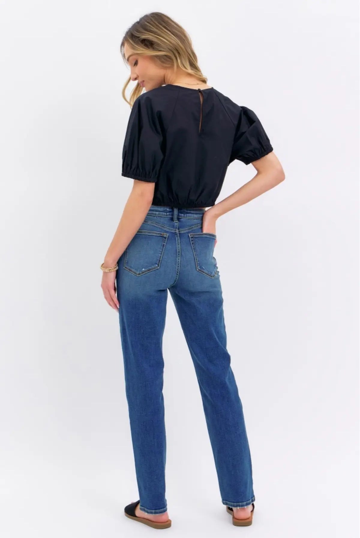 Judy Blue Hi-Waist Straight Fit { product_type }}