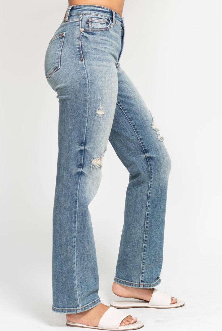 Judy Blue Dad Straight Harsh Tint & Destroy { product_type }}