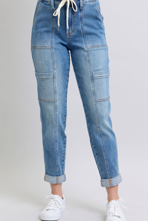 Judy Blue Cargo Cuffed Joggers { product_type }}