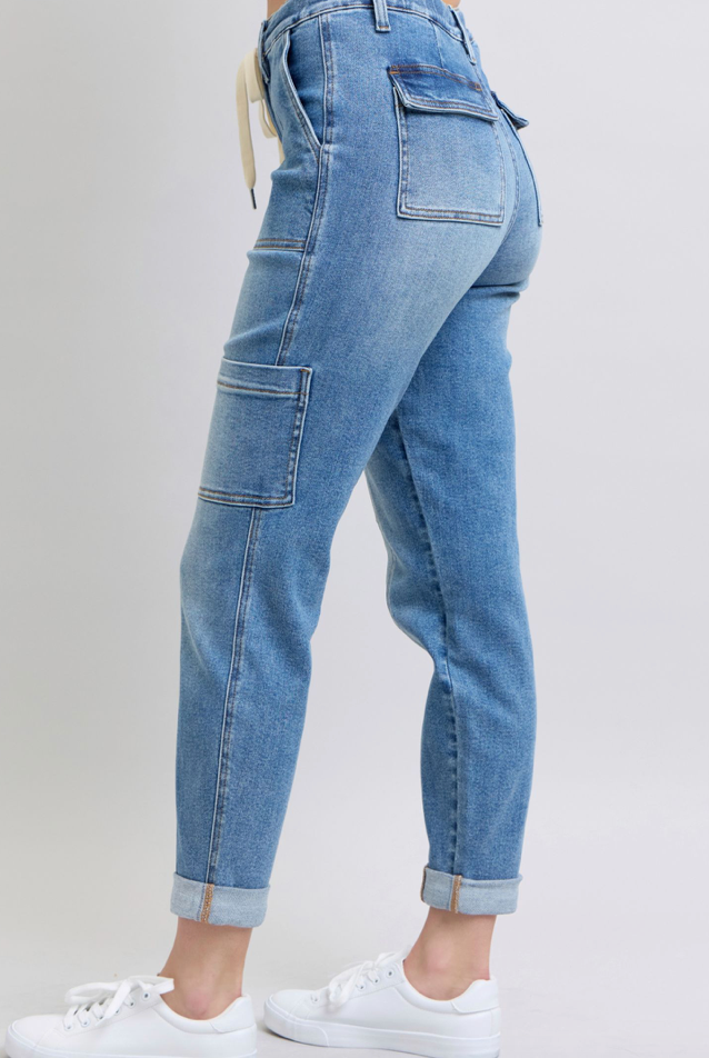 Judy Blue Cargo Cuffed Joggers { product_type }}