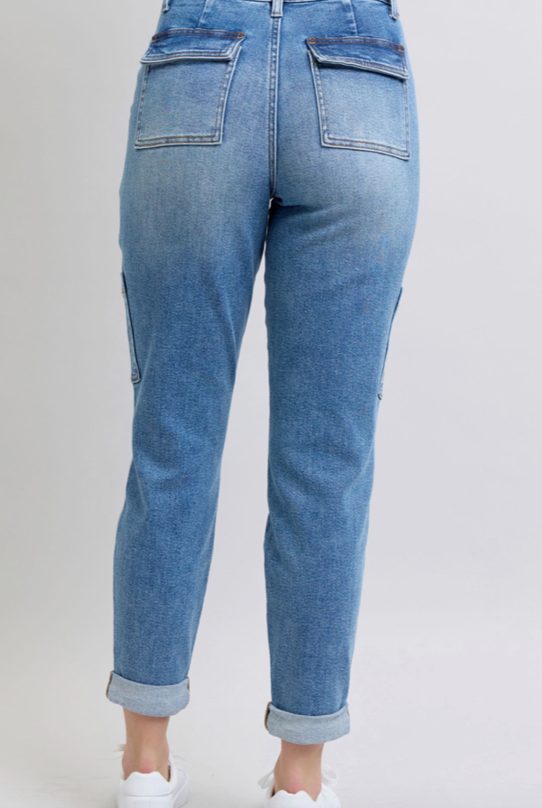 Judy Blue Cargo Cuffed Joggers { product_type }}