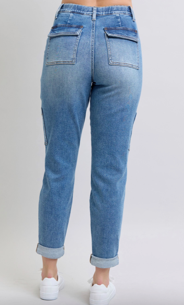 Judy Blue Cargo Cuffed Joggers