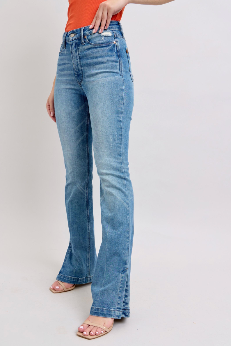 Judy Blue TC Side Slit Bootcut { product_type }}