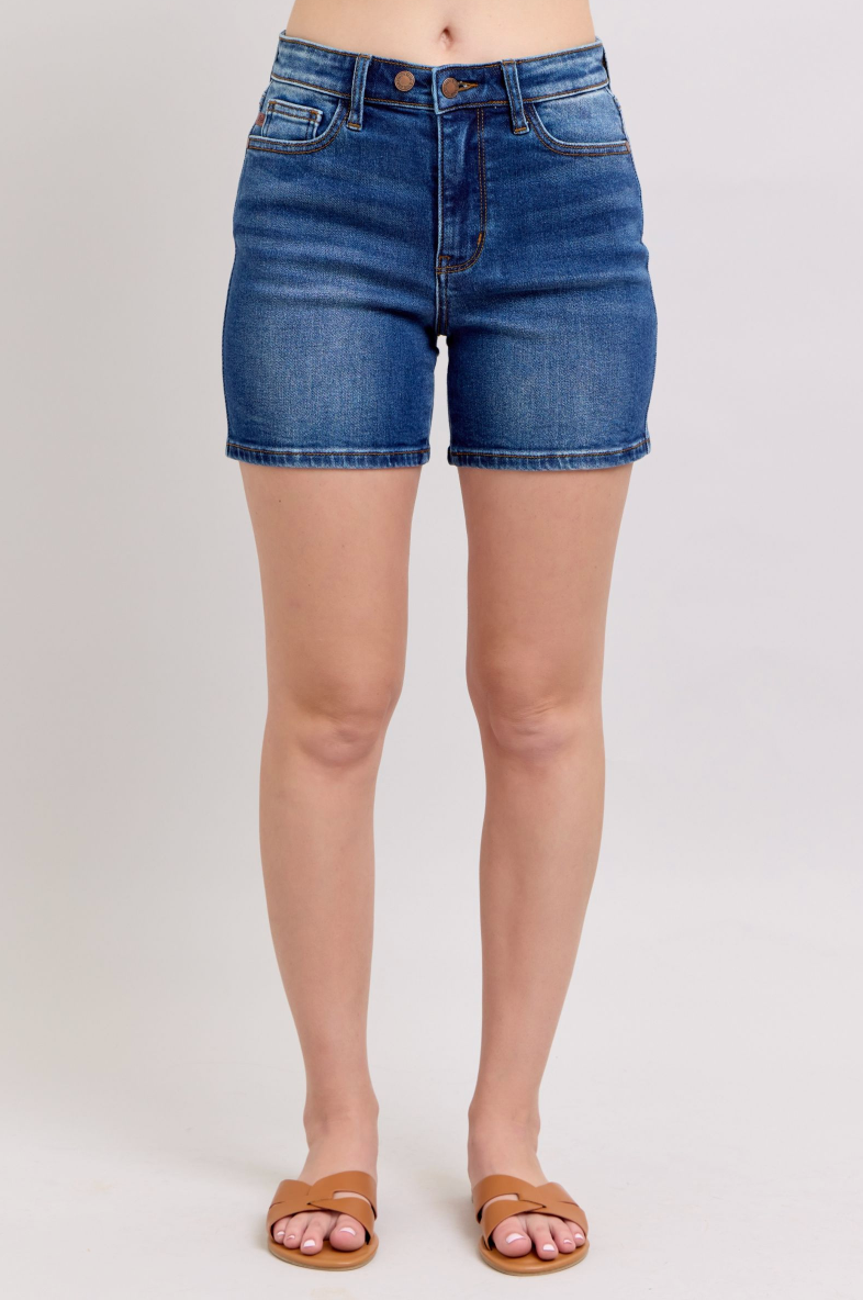 Judy Blue Double Button Dad Shorts { product_type }}