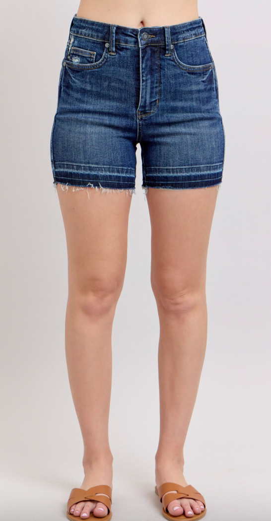 Judy Blue TC Destroy Hem Short { product_type }}