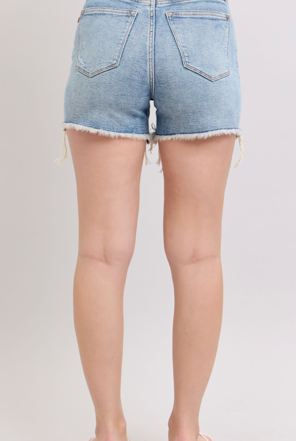 Judy Blue HW Destroy Cut Off Short { product_type }}