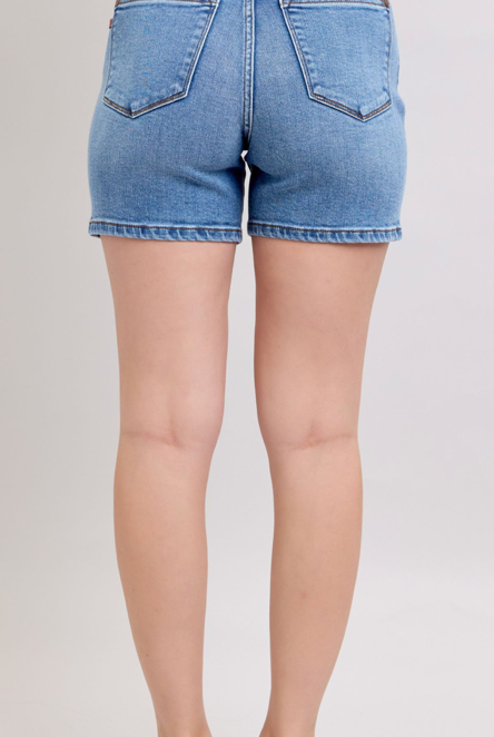 Judy Blue Mid Length Dad Short MW { product_type }}