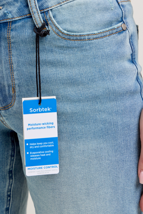 Judy Blue V-Front Cool Denim Cuff BF-Denim-Judy Blue-Three Birdies Boutique, Women's Fashion Boutique Located in Kearney, MO