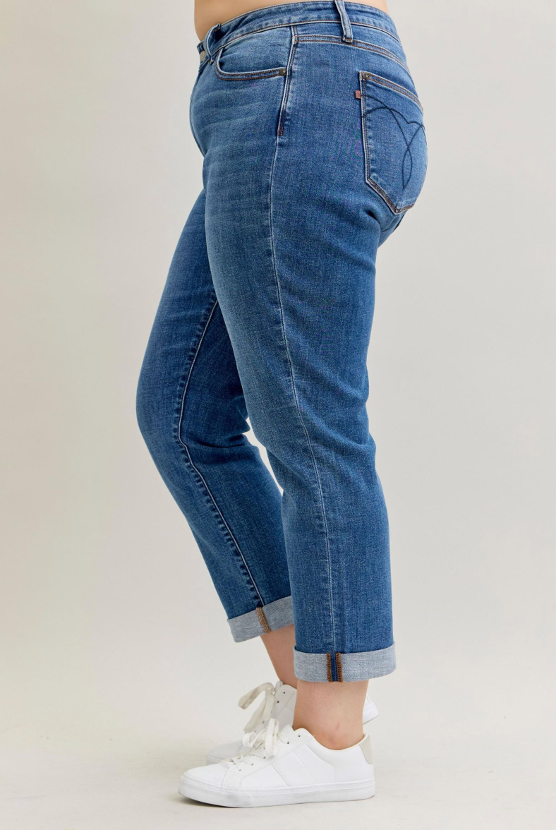 Judy Blue Classic Cuff Boyfriend { product_type }}