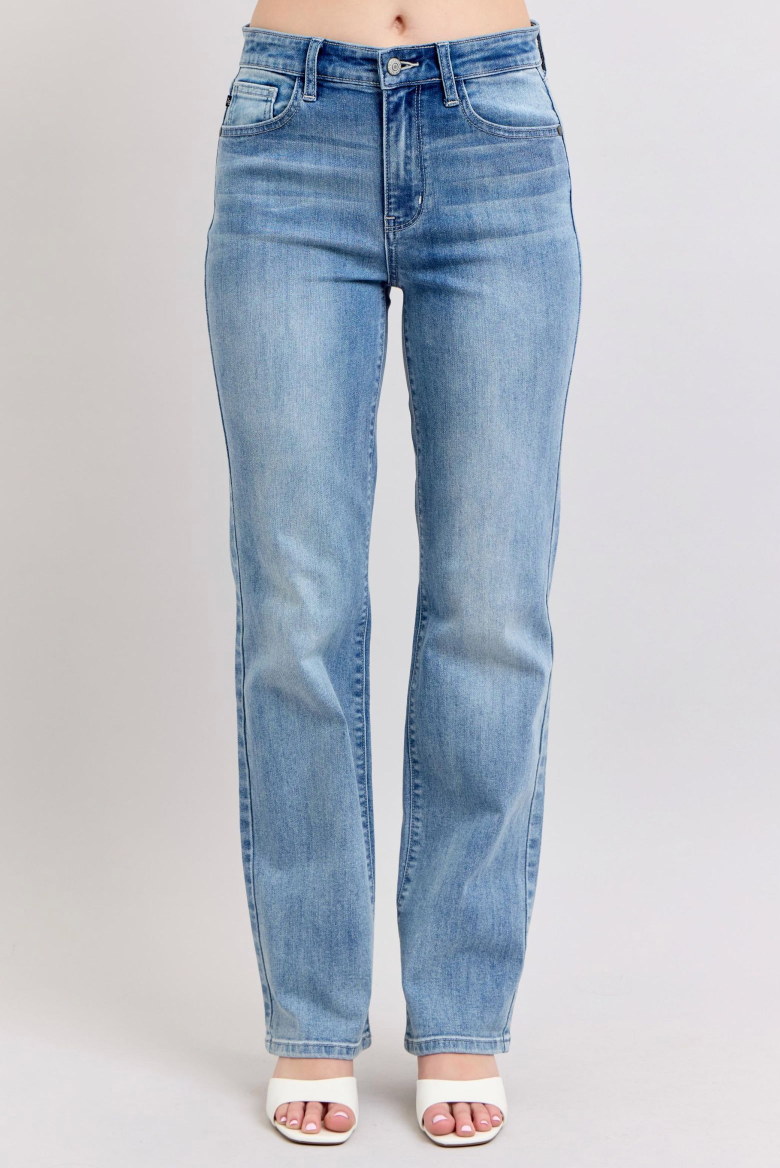 Judy Blue HW 90's Straight-Denim-Judy Blue-Three Birdies Boutique, Women's Fashion Boutique Located in Kearney, MO