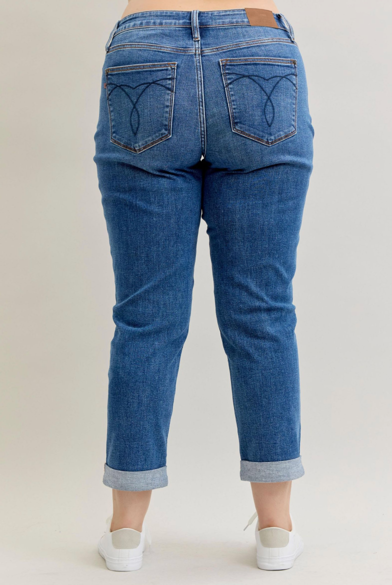 Judy Blue Classic Cuff Boyfriend { product_type }}