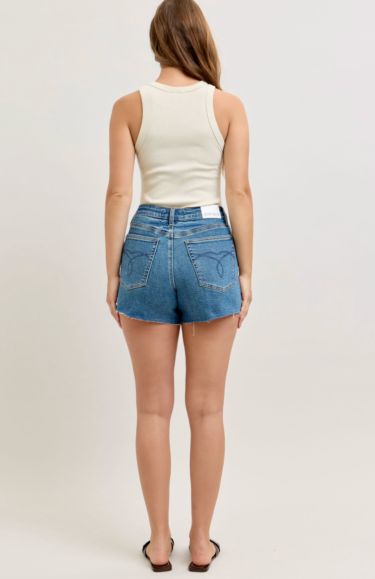 HW Rigid Magic Cut Off Shorts-Shorts-Judy Blue-Three Birdies Boutique, Women's Fashion Boutique Located in Kearney, MO