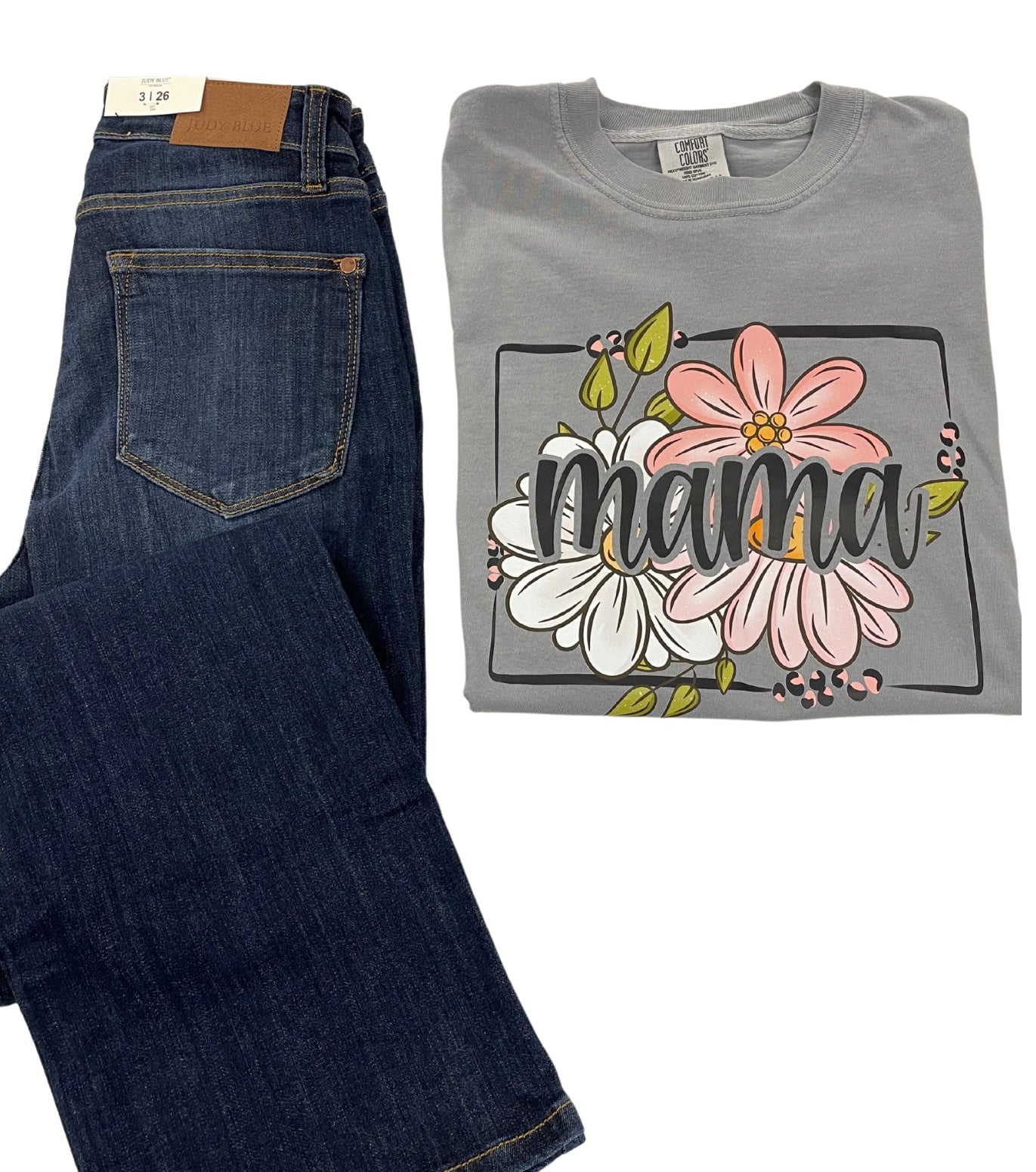 Mama with Flowers Graphic Tee { product_type }}