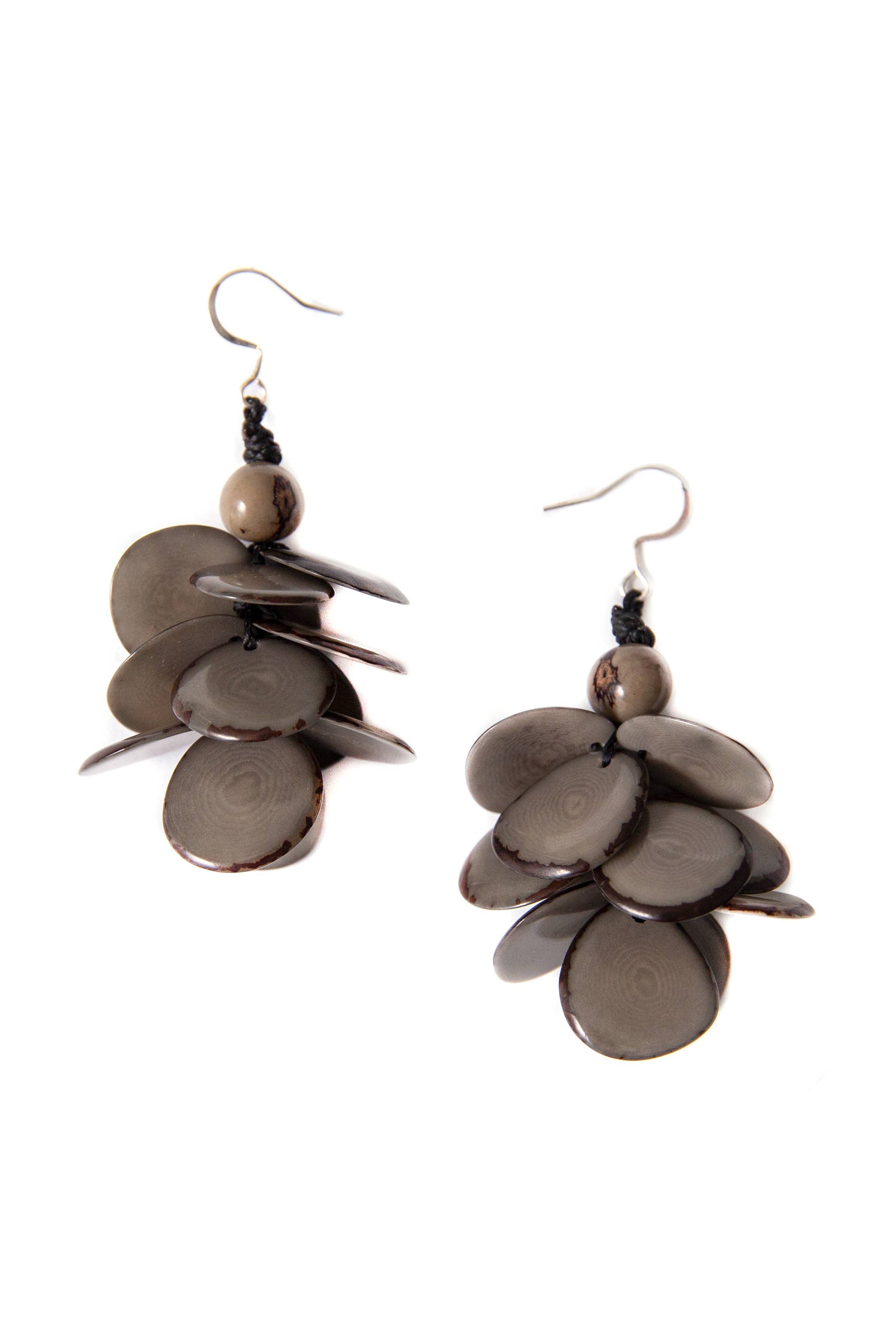Marie Earrings: Charcoal Gray { product_type }}