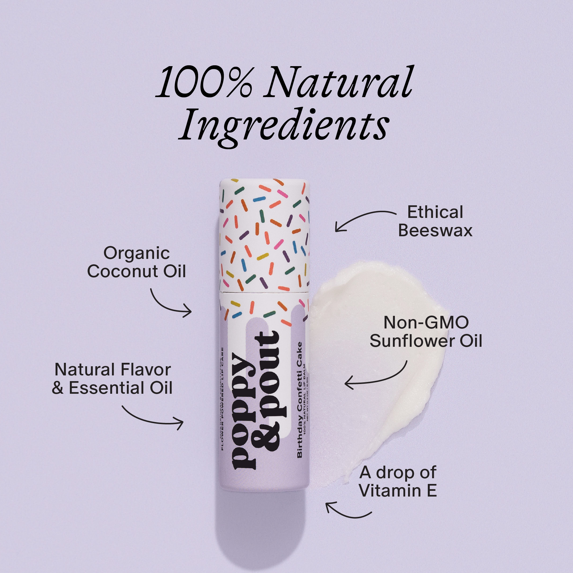 Lip Balm, Birthday Confetti Cake, Purple { product_type }}