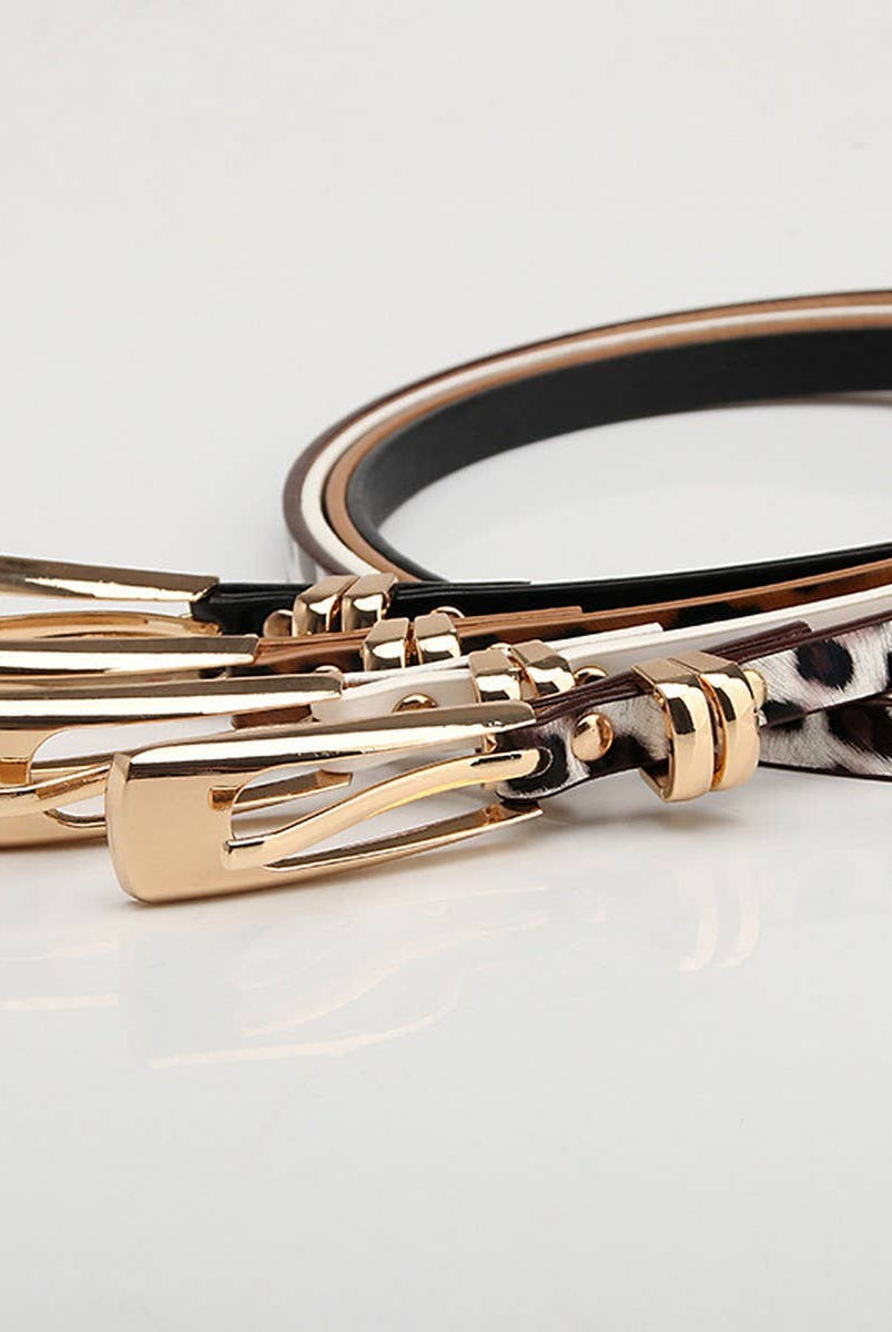 Classic Leopard Thin Belt { product_type }}