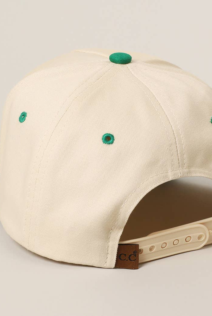 PICKLE BALLER 3D Letter Embroidery Two-Tone Trucker Hat: LPK / ONE SIZE { product_type }}